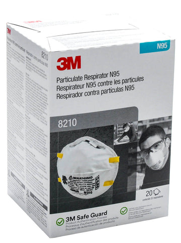 N-95 Particle Respirator Masks - 3M Brand (8210)