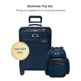 Business Trip Set (Essential 22" Carry-On Expandable Spinner + Large Cargo Backpack)