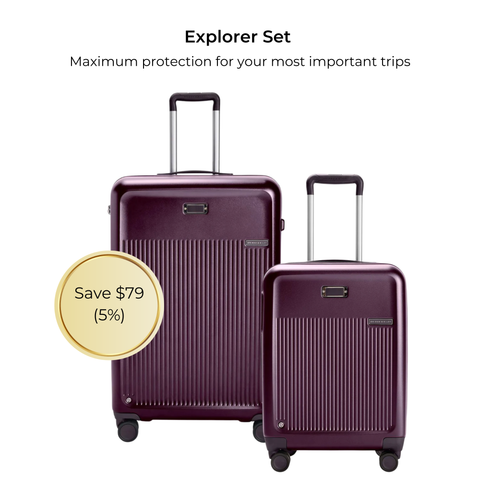 Explorer Set (Global 21" Carry-On Expandable Spinner + Large Expandable Spinner)