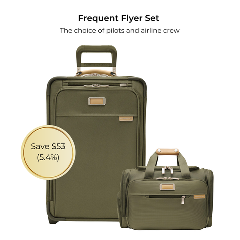 Frequent Flyer Set (Essential 22" 2-Wheel Expandable Carry-On + Underseat Duffle)