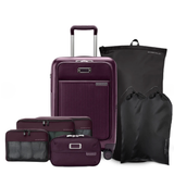 Essential Set (Essential 22" Front Pocket Carry-On Expandable Spinner + Carry-On Compression Packing Cube Set + Zippered Laundry Bag + Shoe Bags + Expandable Essentials Kit)