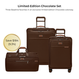 Limited-Edition Chocolate Set (Essential 22" Carry-On Expandable Spinner + Medium Expandable Spinner + Garment Duffle)