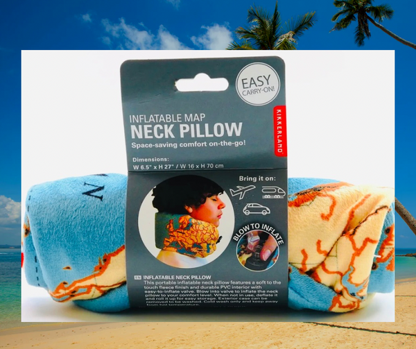 Inflatable Map Neck Pillow – URBANTraveler