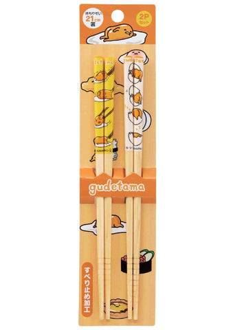 Gudetama Bamboo Chopsticks 2pcs Set (Shaking Egg)