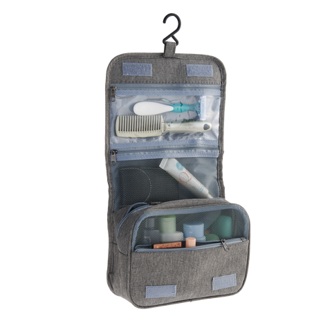 hanging travel toiletry bag near me Grey Hanging Toiletry Bag – URBANTraveler