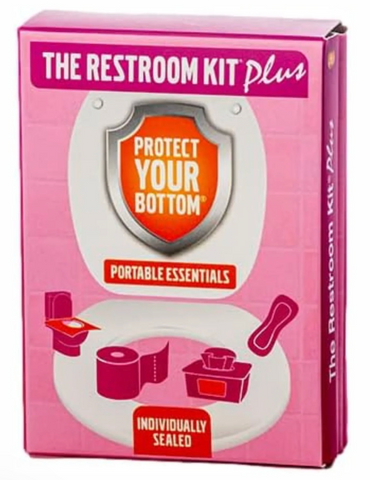 The Restroom Kit Plus – Best Carry-On Toiletry Bag Essential for Women’s Restroom Hygiene