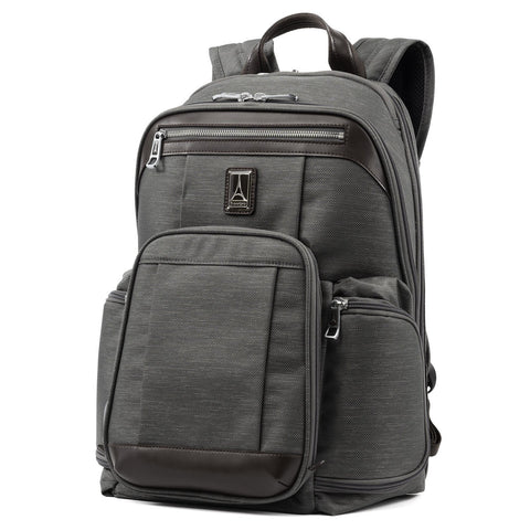 backpack business travel Duravo Venture Slim (20L) Flexshell in Blue The travel strap on the back of the bag makes combining luggage a breeze Best Business Travel Backpacks in