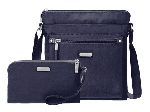 Baggallini Go Bagg with RFID Phone Wristlet, Navy Baggallini Go Bagg with RFID Phone Wristlet, Navy