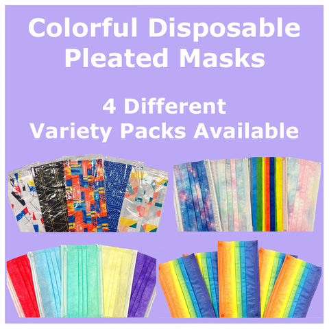 Fashionable Disposable Pleated Face Masks