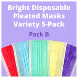 Fashionable Disposable Pleated Face Masks